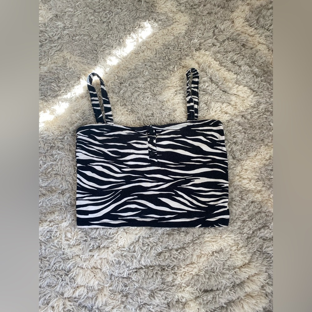 Zebra Style Tank Top